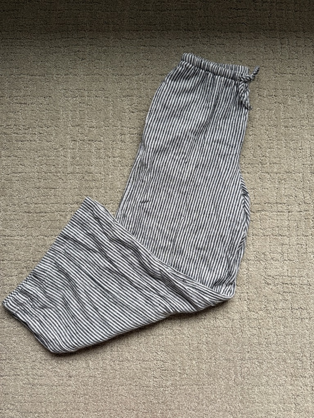 a new day Navy and White Striped Wide Leg Pants